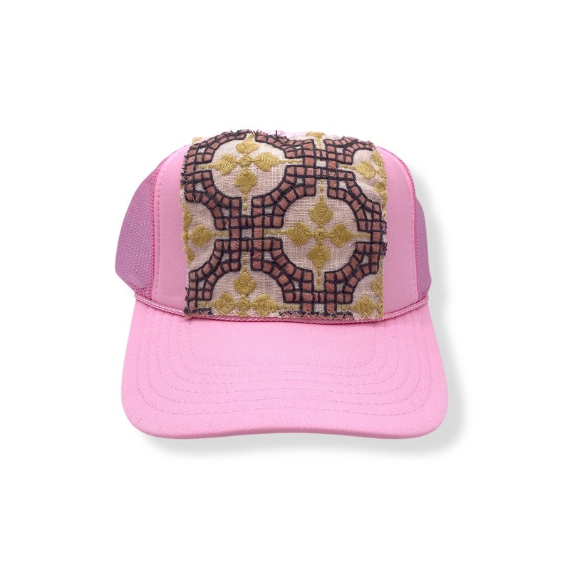 Kilim Trucker Hat – Baby Pink 66
