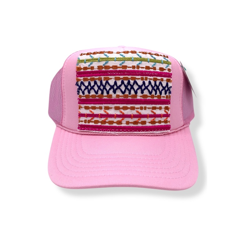 Kilim Trucker Hat – Baby Pink 98