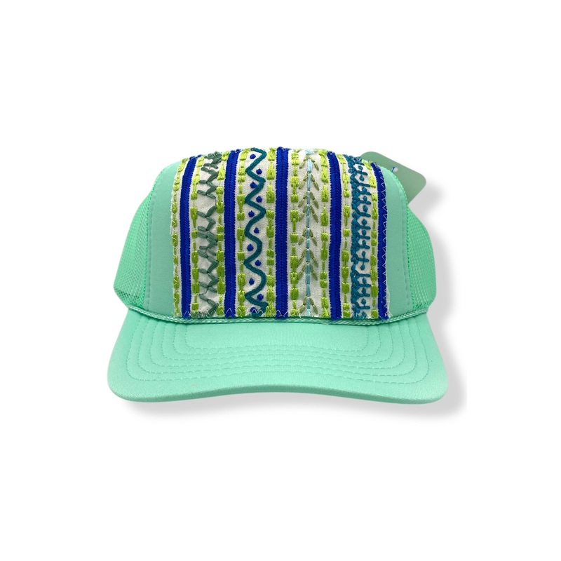 Kilim Trucker Hat – Seafoam 99