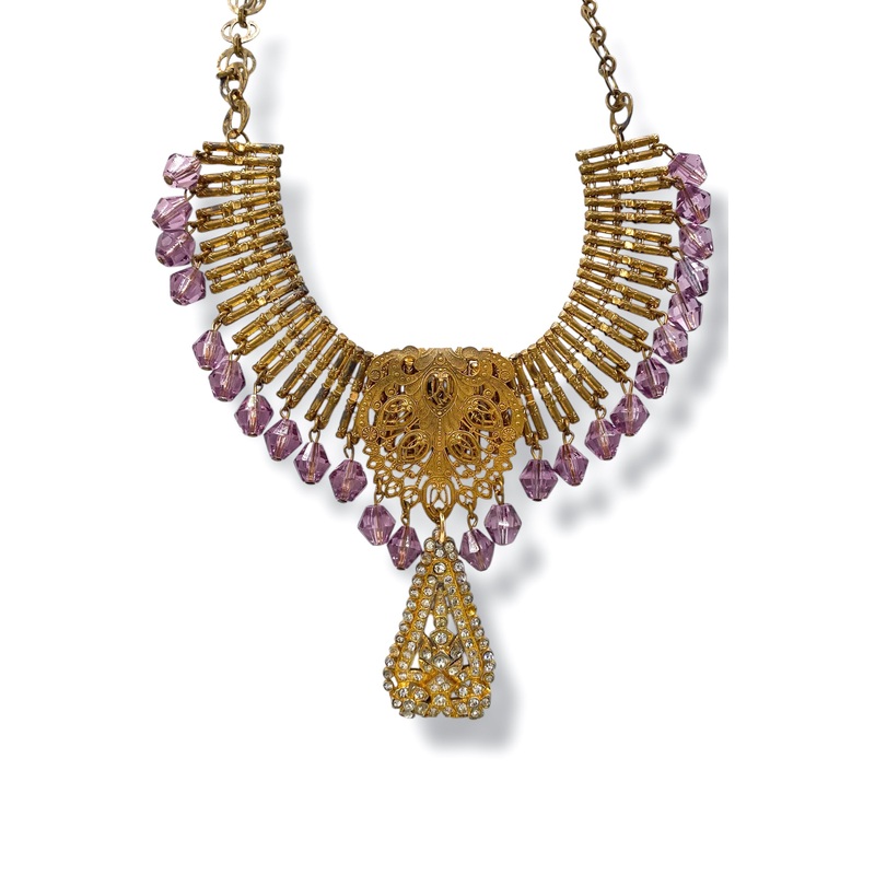 Made In The Deep South 1920s Dress Clip 1950s Necklace