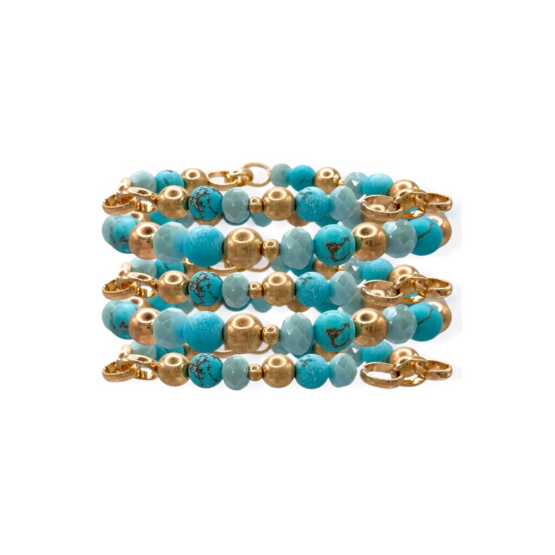 Out Of the Blue Beaded Bracelet Set