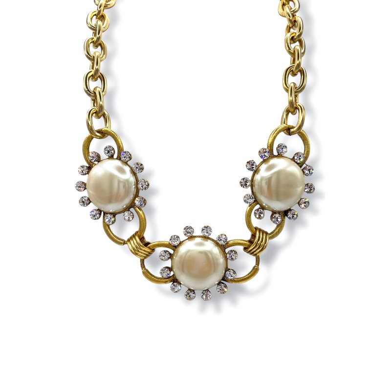 Yochi All So Well Pearl Chain Necklace