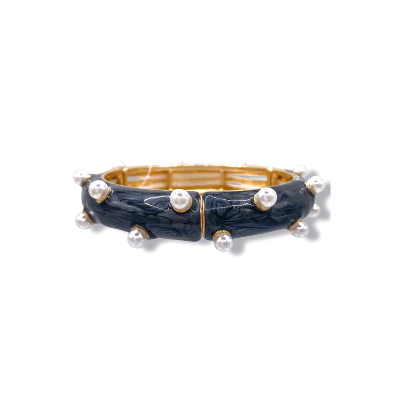 Back To Back Black Bracelet|Black