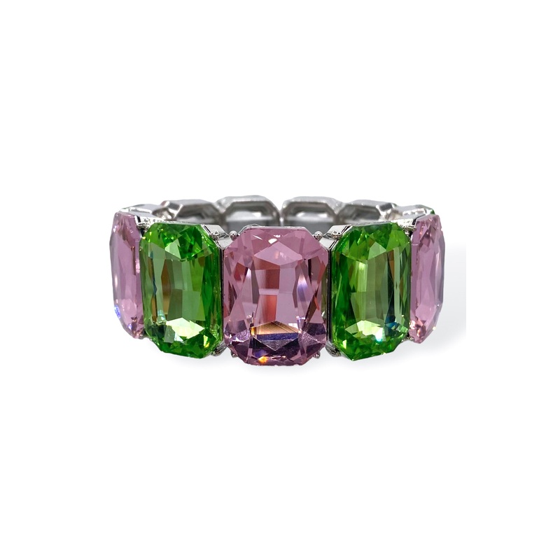 Britney Pink Green Bracelet|Pink/Green