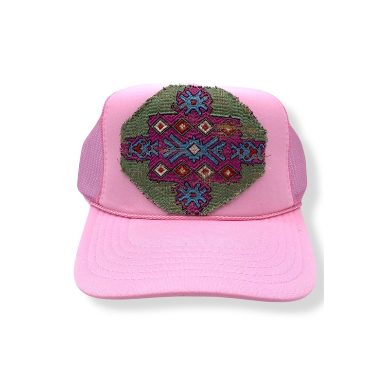Kilim Trucker Hat – Baby Pink 57