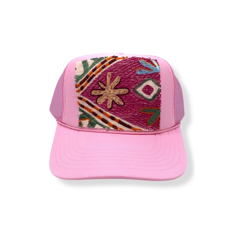 Kilim Trucker Hat – Baby Pink 69