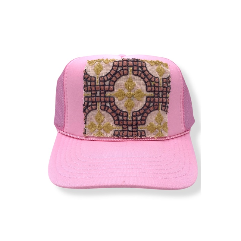 Kilim Trucker Hat – Baby Pink 73