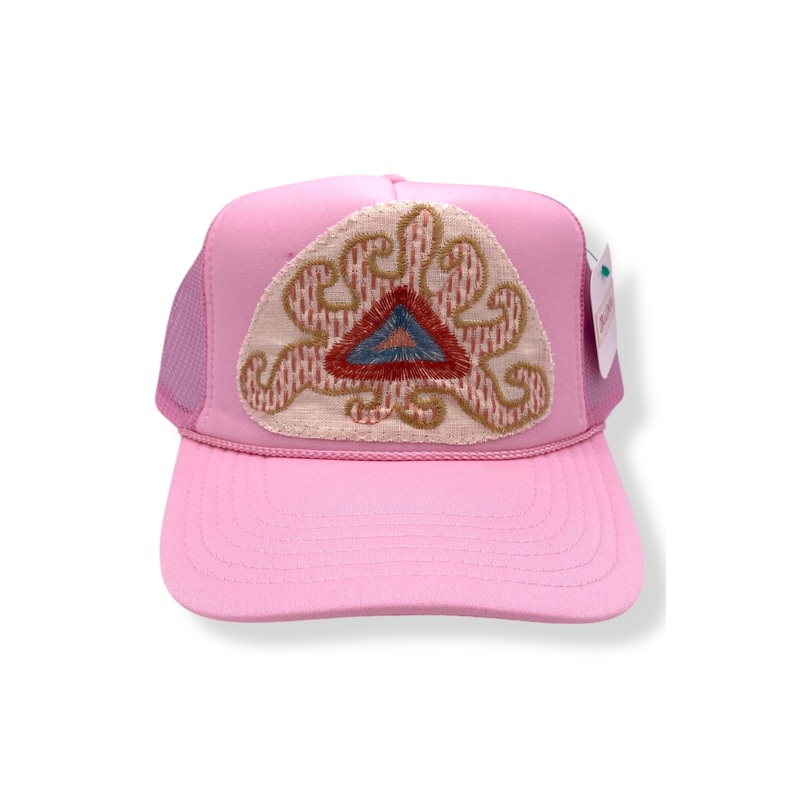 Kilim Trucker Hat – Baby Pink 77