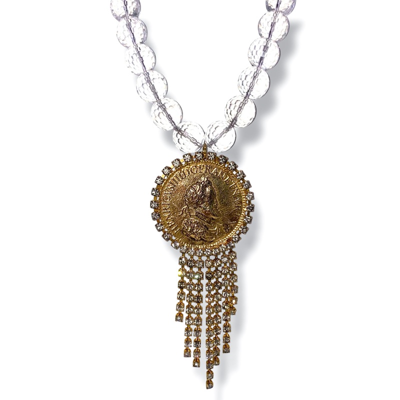 Made In The Deep South 1970s Brooch 1940s Quartz Necklace