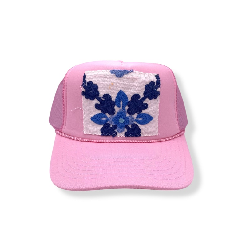 Kilim Trucker Hat – Baby Pink 55