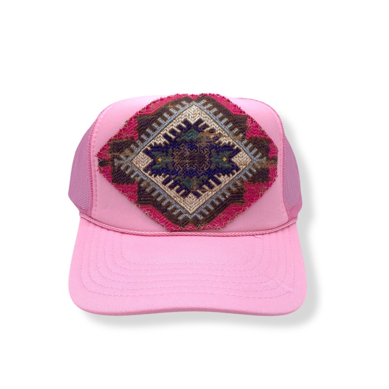 Kilim Trucker Hat – Baby Pink 61