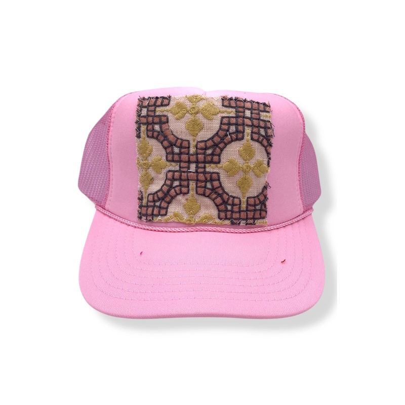 Kilim Trucker Hat – Baby Pink 64