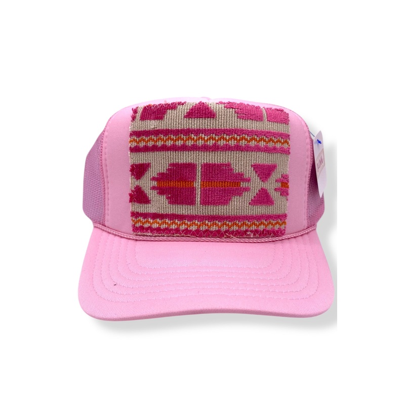 Kilim Trucker Hat – Baby Pink 86