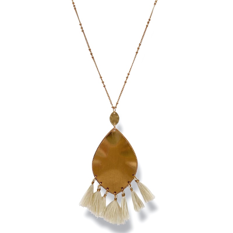 Make Your Mark Tassel Pendant Necklace *Final Sale*