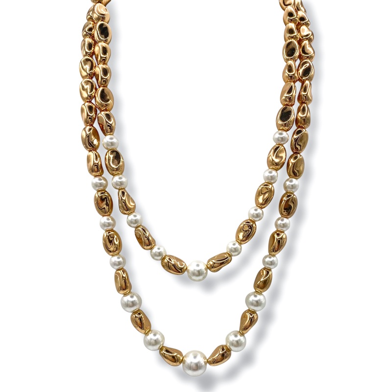 Notice Me Nugget Bead Necklace Set