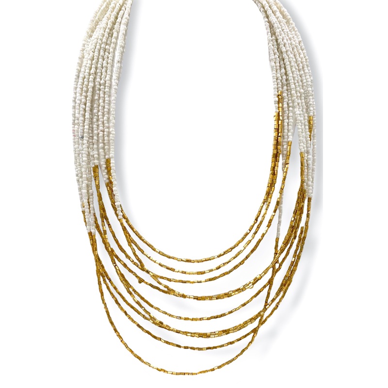 Open Concept Beaded Layer Necklace *Final Sale*
