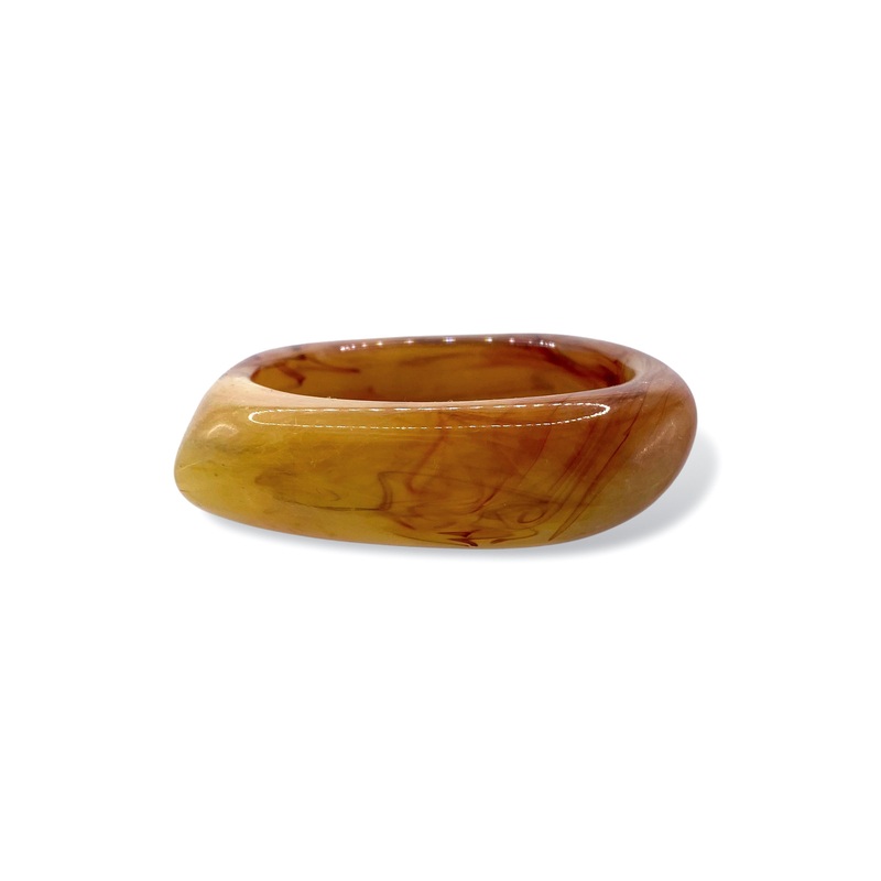 Bold Moves Brown Acrylic Bracelet