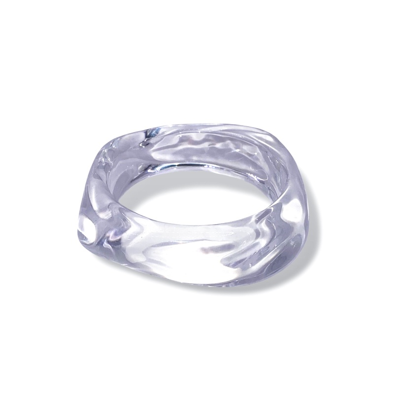 Bold Moves Clear Acrylic Bracelet *Final Sale*
