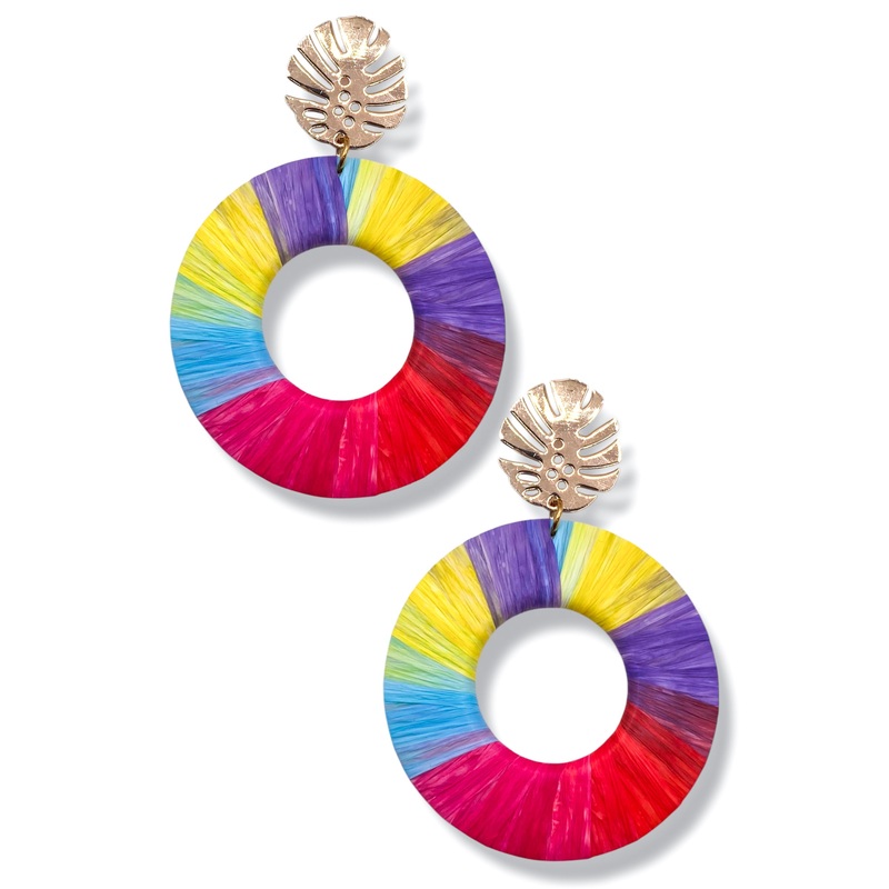 Coastal Time Raffia Earrings *Final Sale*