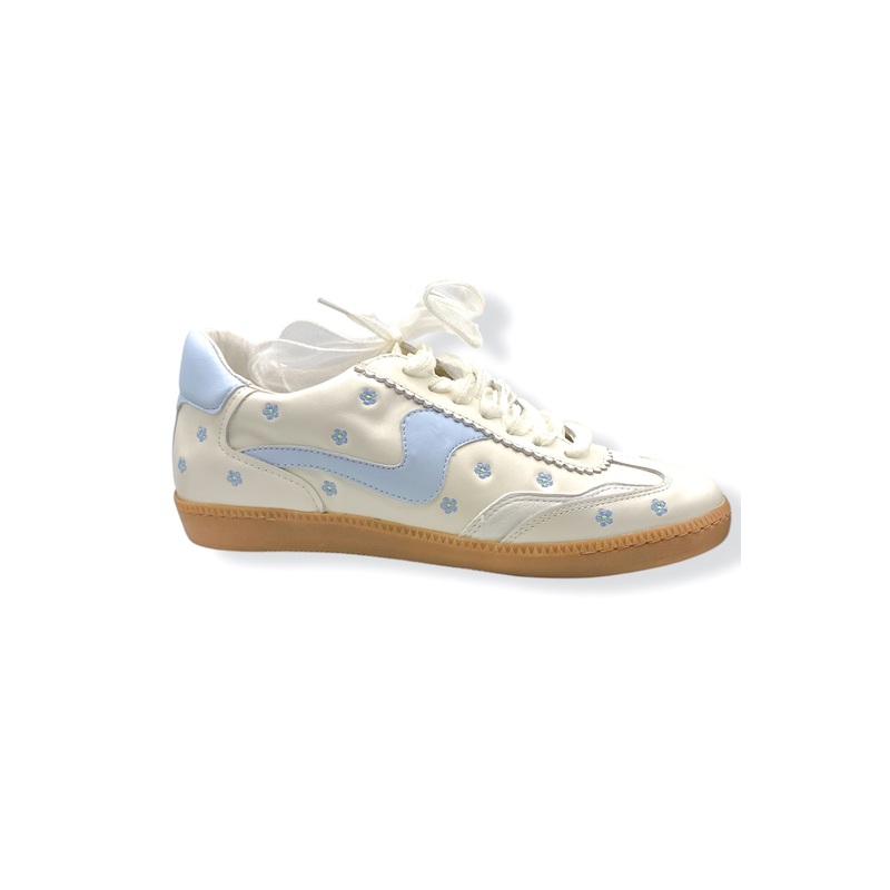 Dolce Vita Notice Blue Floral Leather Sneakers *Final Sale*