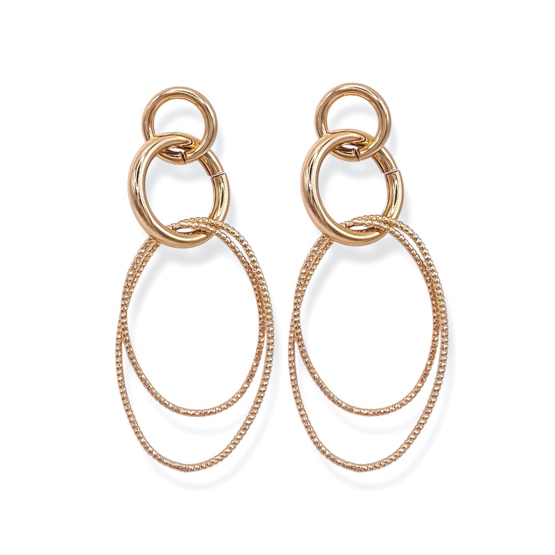 Long Time Gold Dangle Earrings *Final Sale*