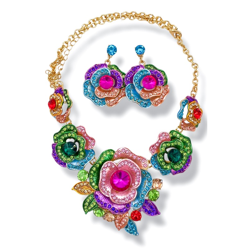 Trying It Out Flower Statement Necklace *Final Sale*