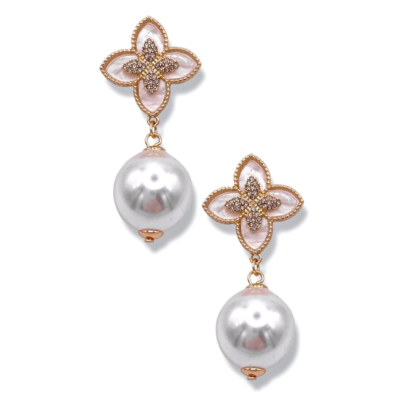 In The Valley Pearl Drop Earrings
