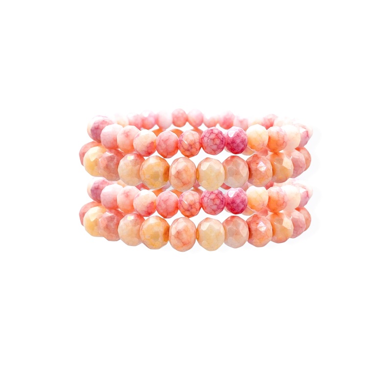 Just A Little Glam Pink Beaded Bracelet Set *Final Sale*