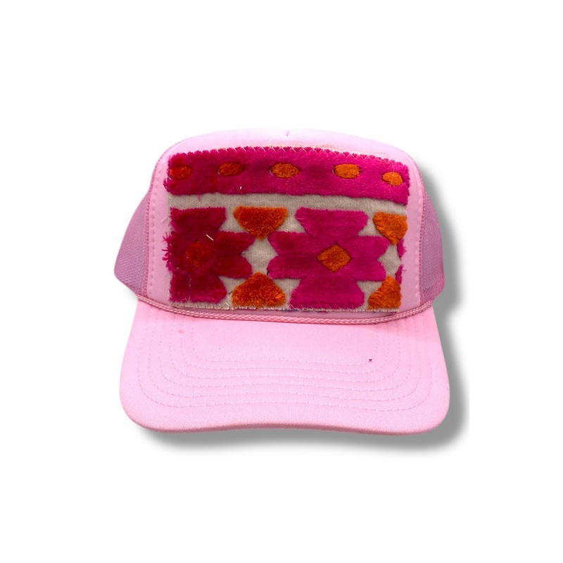 Kilim Trucker Hat – Baby Pink 103