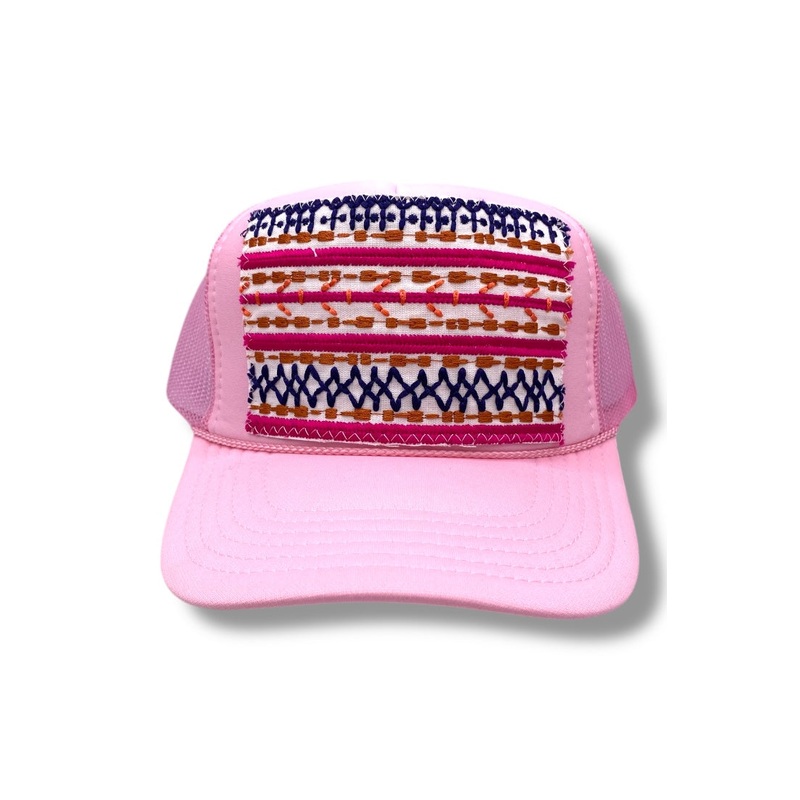 Kilim Trucker Hat – Baby Pink 104