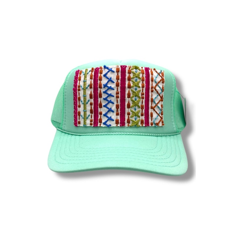 Kilim Trucker Hat – Seafoam 117