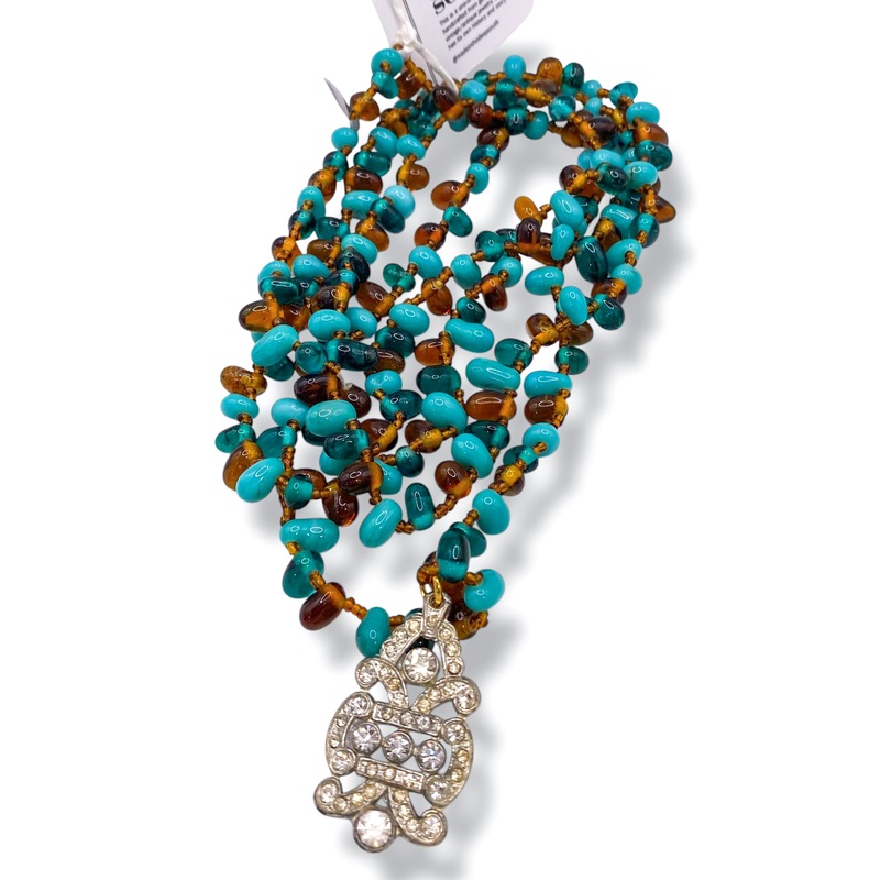 Made In The Deep South 1960s Jade Pendant Necklace