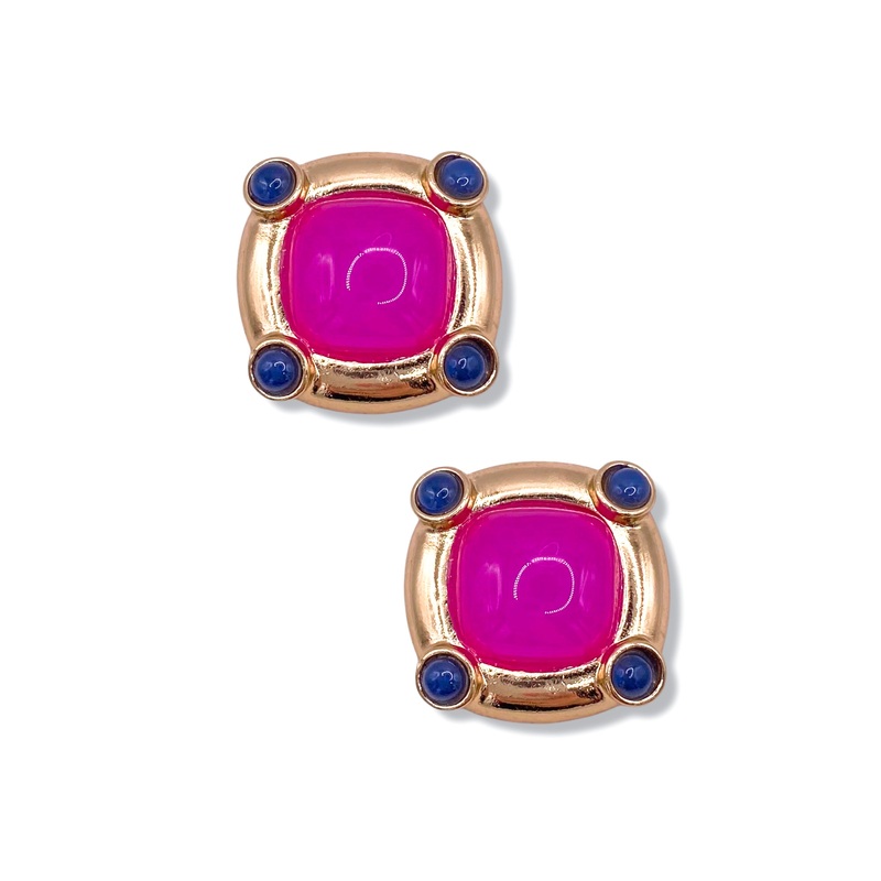 Mixed Emotions Square Stud Earrings
