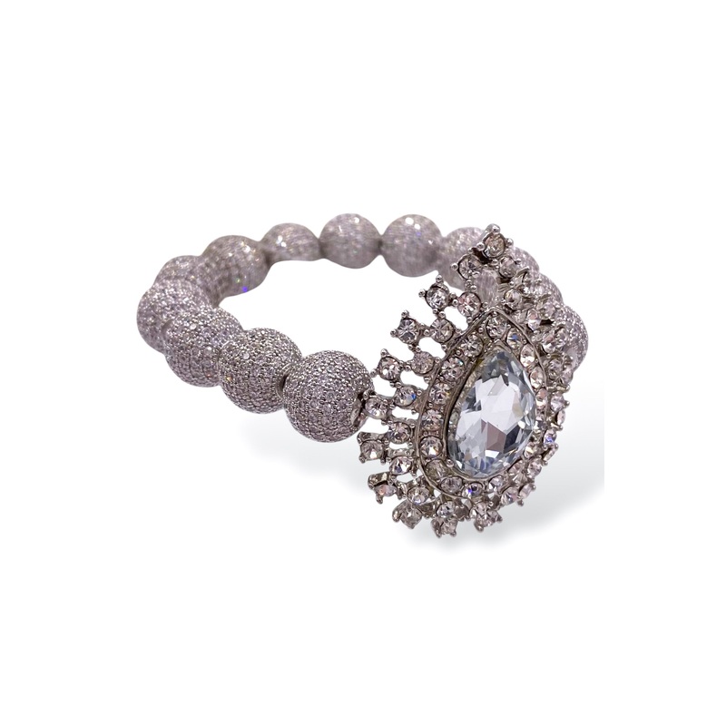 Rockstar In Rome Pave Ball Bracelet