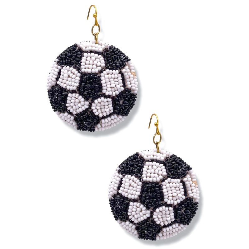Shoot Your Shot Soccer Ball Earrings *Final Sale*