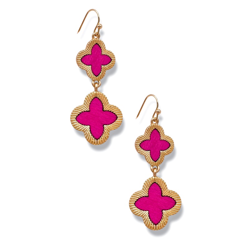 Telling Me More Clover Drop Earrings *Final Sale*