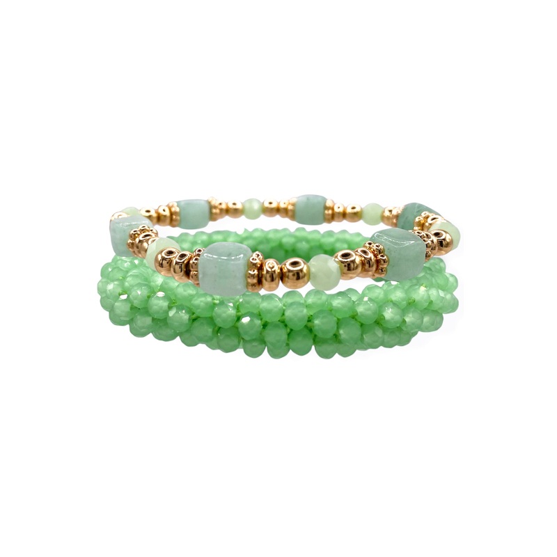 Class Act Mint Green Beaded Bracelet Set *Final Sale*
