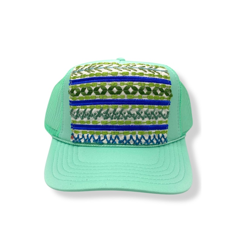 Kilim Trucker Hat – Seafoam 58