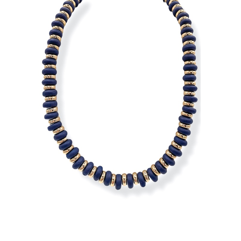 Making Plans Navy Bead Necklace