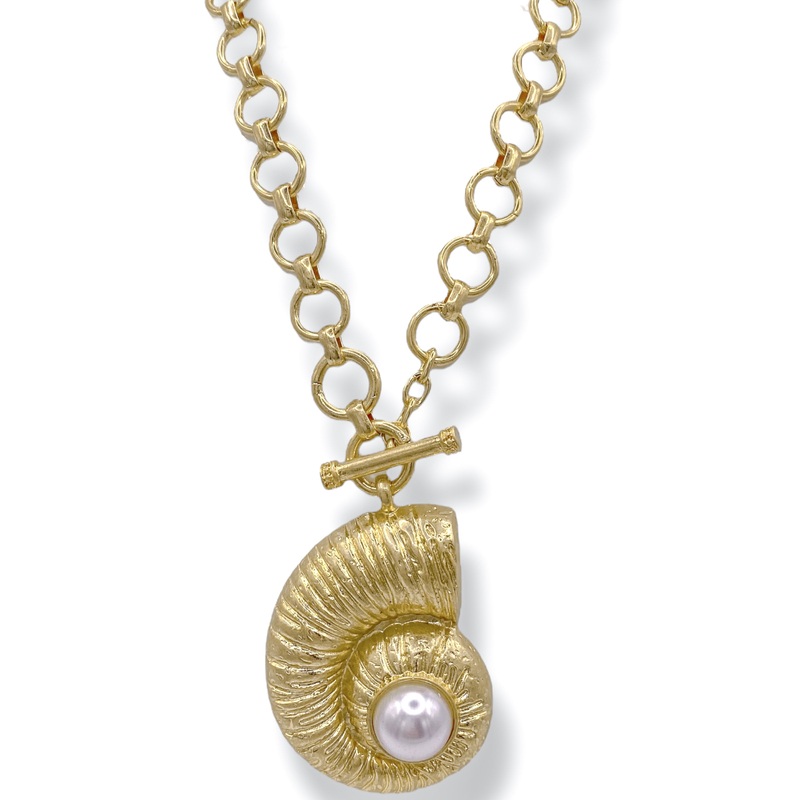 Whole New World Shell Pendant Necklace