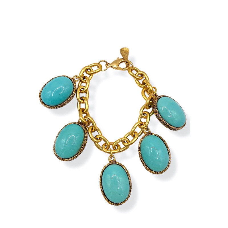 Yochi My Something Blue Charm Bracelet