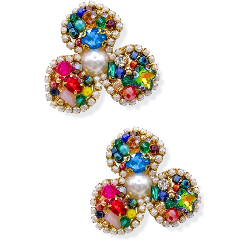 You’re All Mine Glass Beaded Earrings