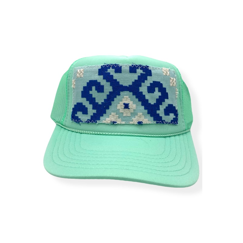 Kilim Trucker Hat – Seafoam 109