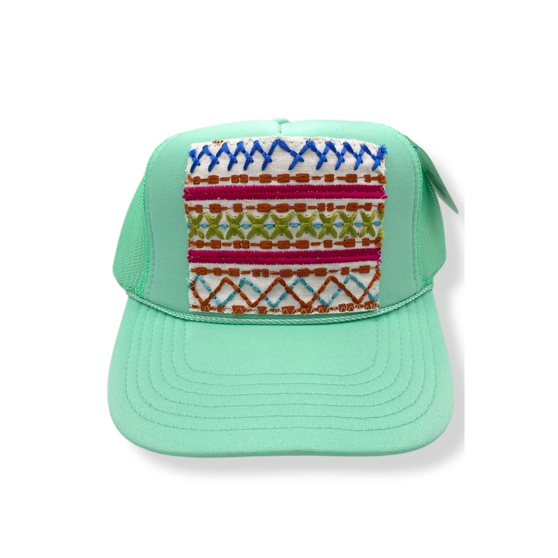 Kilim Trucker Hat – Seafoam 98