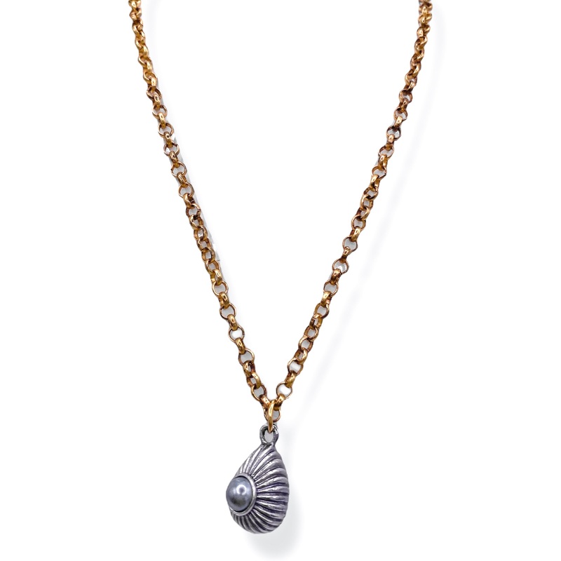 Made in the Deep South 1980s Egg Charm 1960s Chain Necklace