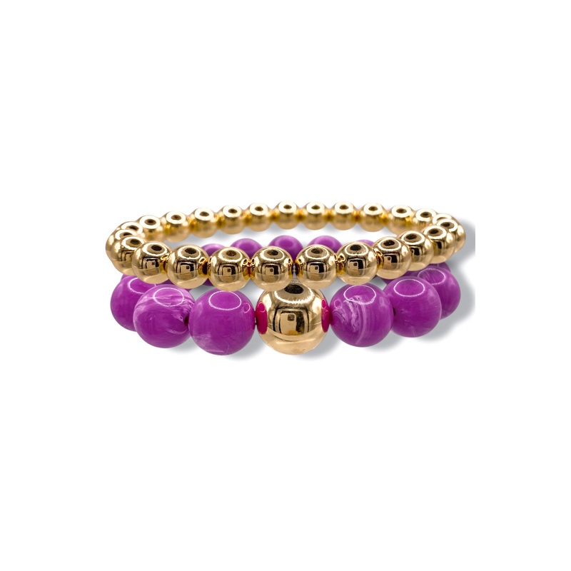 A New Way Purple Bracelet Set *Final Sale*