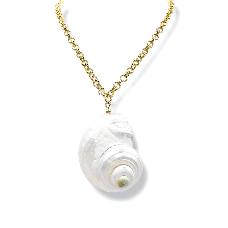 Conch Shell Pendant Necklace *Final Sale*