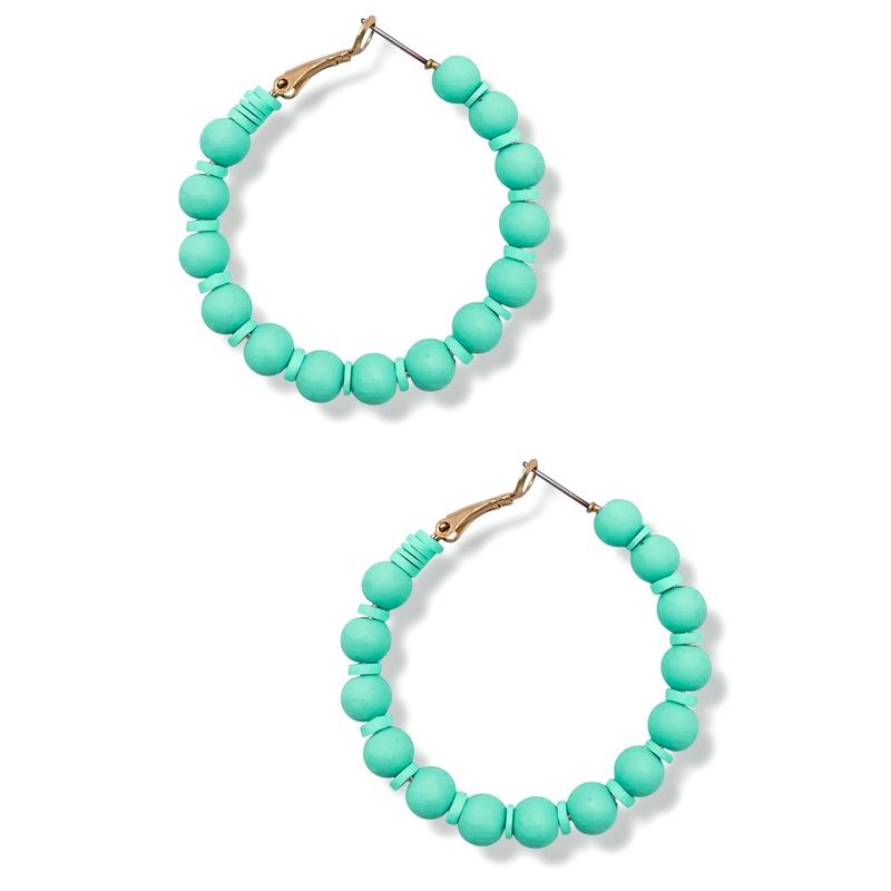 Here’s The Thing Rubber Ball Hoop Earrings *Final Sale*