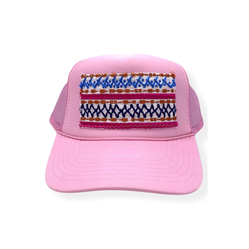 Kilim Trucker Hat – Baby Pink 115