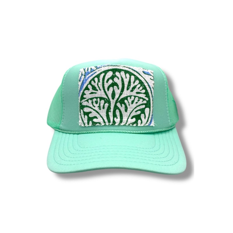 Kilim Trucker Hat – Seafoam 114